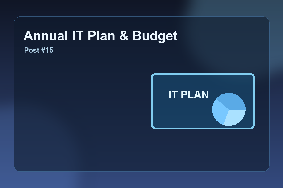 How to Build an Annual IT Plan and Budget That Works