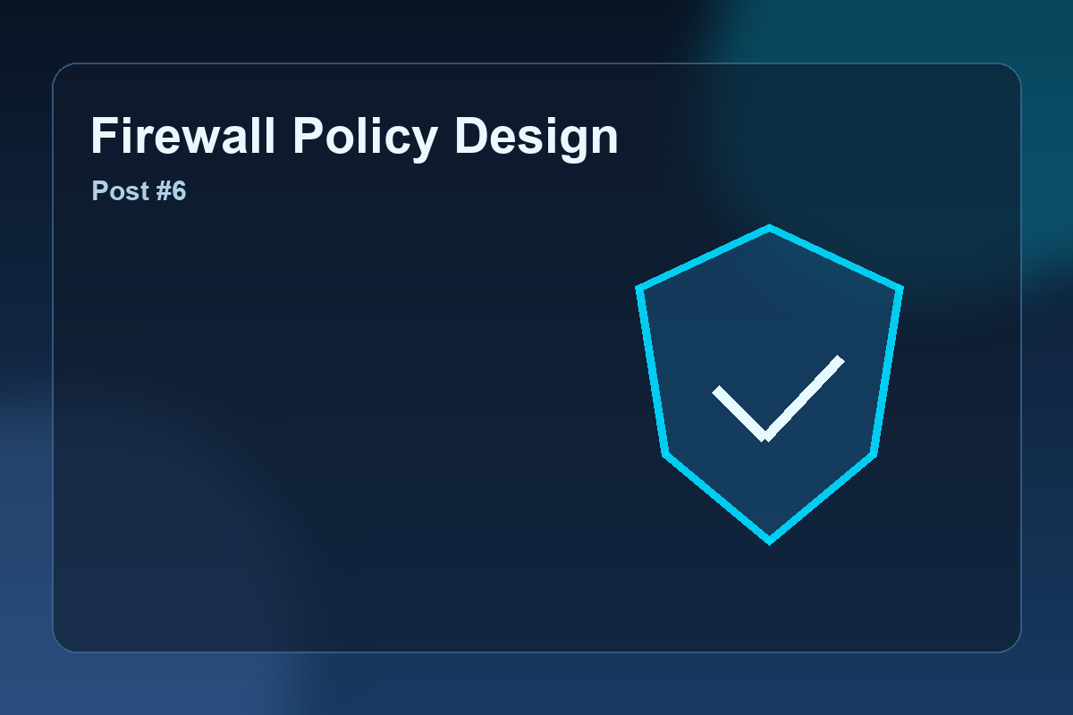 Firewall Policy Design for Multi-Branch Organizations